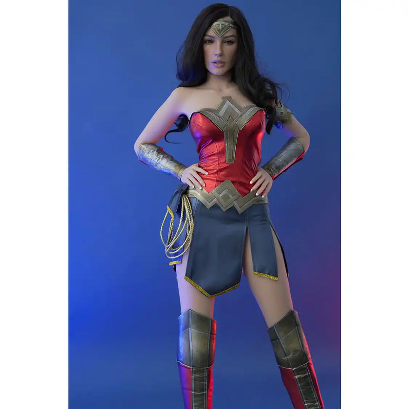 Ultra realistic Artemis silicone doll head from doll forever.