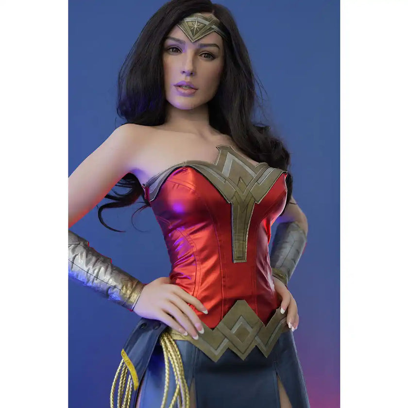 Ultra realistic Artemis silicone doll head from doll forever.