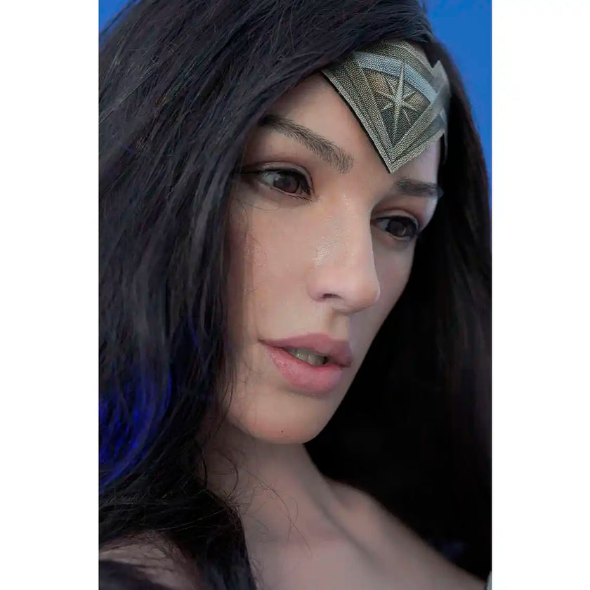 Ultra realistic Artemis silicone doll head from doll forever.