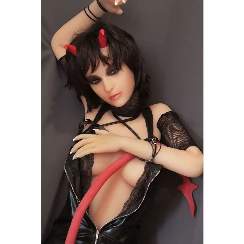 5ft 1in 155cm demon sex doll with medium breasts and slim athletic body.