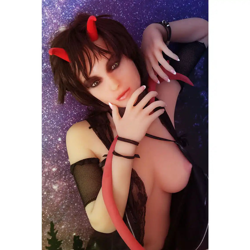 5ft 1in 155cm demon sex doll with medium breasts and slim athletic body.