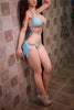 Full Size 5ft 3in 161cm tall young Asian woman, TPE sex doll with realistic silicone head and implanted hair with large breasts.  By JY Doll.