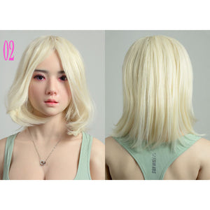 Medium Length Blonde Wig For TPE And Silicone Sex Dolls