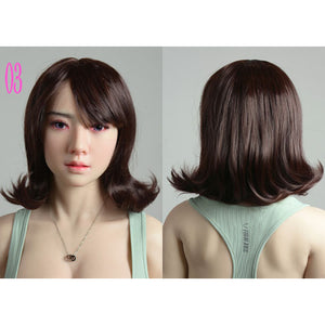 Medium Length Brunette Wig Safe For TPE And Silicone Sex Dolls
