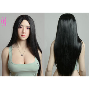 Long Black Hair Wig For TPE And Silicone Sex Dolls