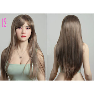 Long Brunette Sex Doll Wig