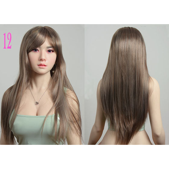 Long Brunette Sex Doll Wig