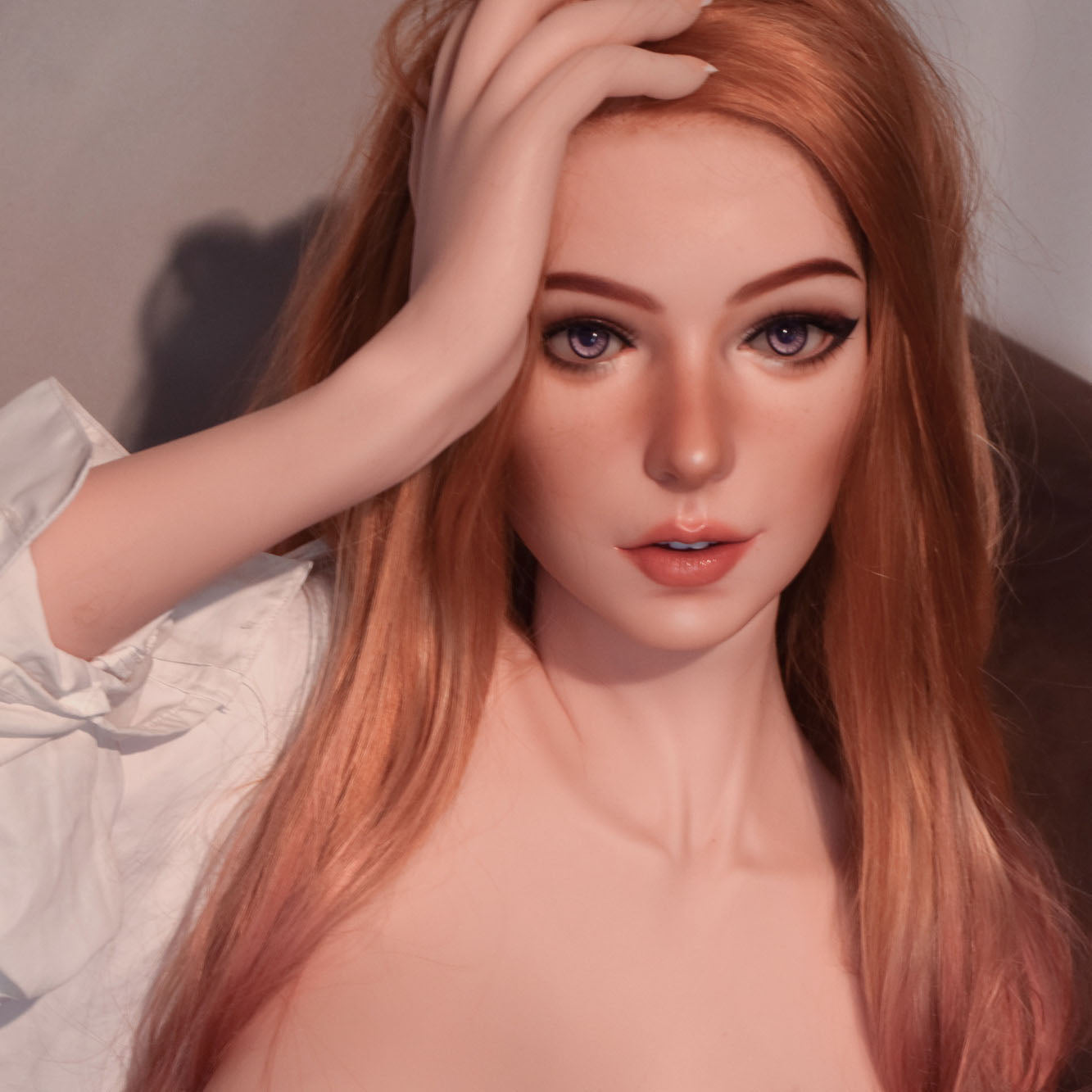 Silicone sex doll head from Elsa Babe for 165cm dolls